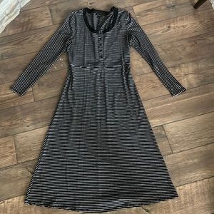Who What Wear- black and white stripped dress. Size M